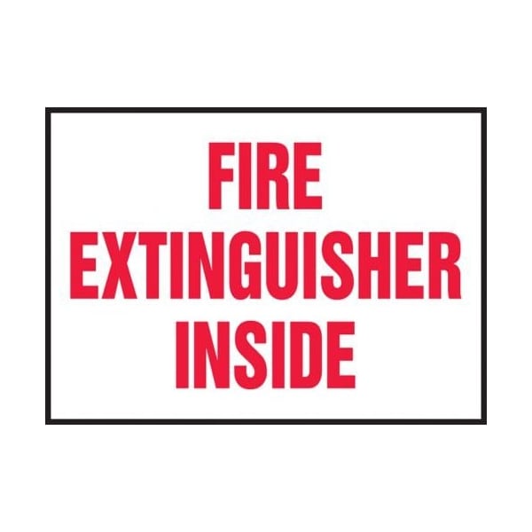 Accuform SAFETY LABEL FIRE EXTINGUISHER INSIDE LFXG440VSK LFXG440VSK - main